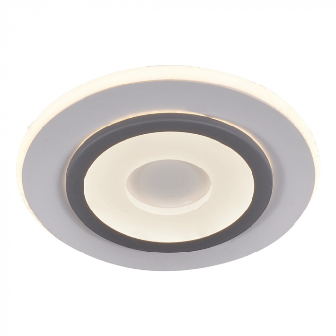 Arandela Sindora 27 watts 3000K Metal Cinza Branco Acrílico Silicone 240x240mm DCB03058

