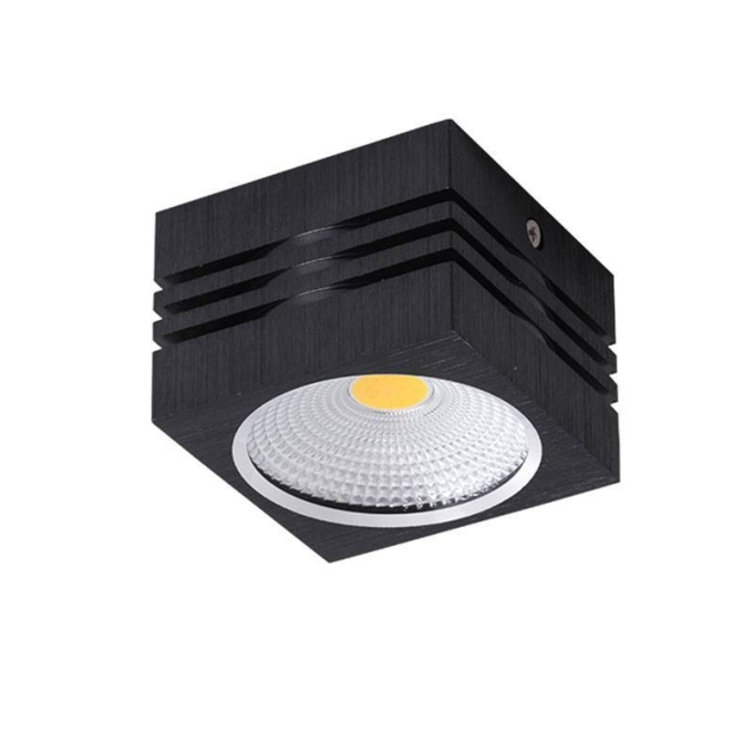 Spot Sobrepor Nordecor Viena 10 watts 3000K Preto 60x80x80mm 6205
