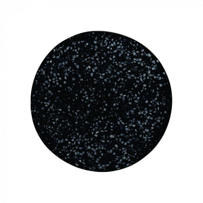 Arandela Sindora 5 watts Metal Concreto Preto com Pedra Ø240x40mm DCB02629