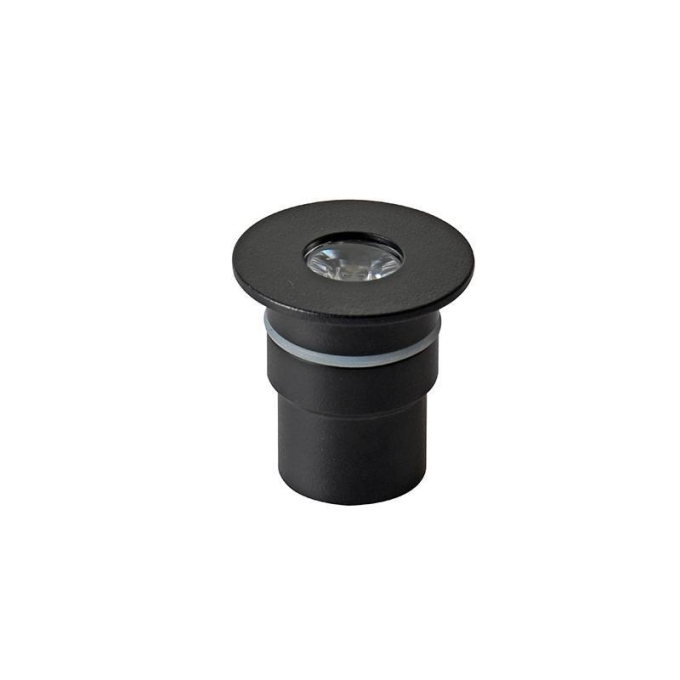 Embutido de Solo Nordecor Sisa 2 watts 12V 36° IP67 3000K Preto Ø44x45mm 6394