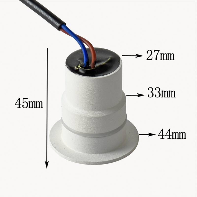 Embutido de Solo Nordecor Sisa 2 watts 12V 36° IP67 3000K Branco Ø44x45mm 6393