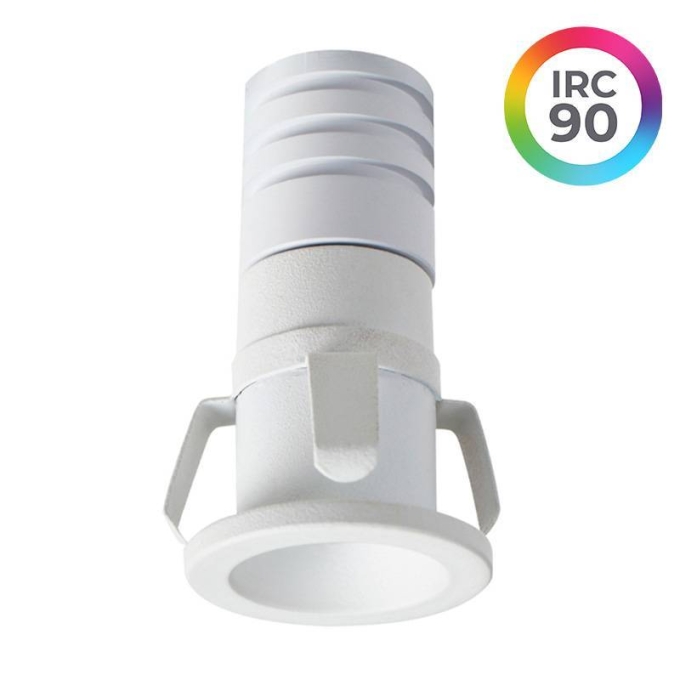 Embutido Nordecor Noa 1 watts 2700K 38° Branco Ø22x40x18mm IRC90 Bivolt 6498