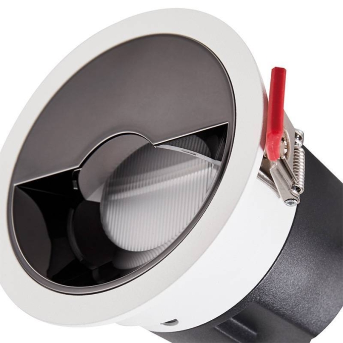 Embutido Nordecor Zagle Wall Washer 12 watts 2700K 38° Branco Ø85x73mm IRC97 Bivolt 6472
