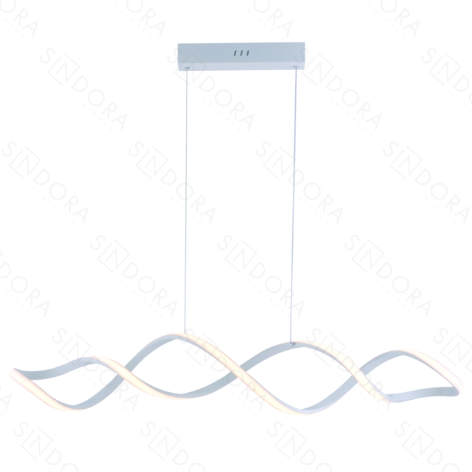 Pendente Sindora 55 watts 3000K Alumínio Branco e Silicone 1000mm QD05464