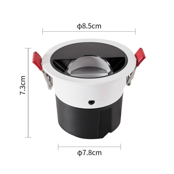 Embutido Nordecor Zagle Wall Washer 12 watts 2700K 38° Branco Ø85x73mm IRC97 Bivolt 6472