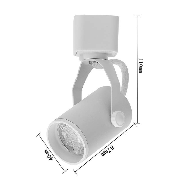Spot para Trilho Nordecor Lille Branco Mini Dicroica MR11 Ø40x67mm 6413
