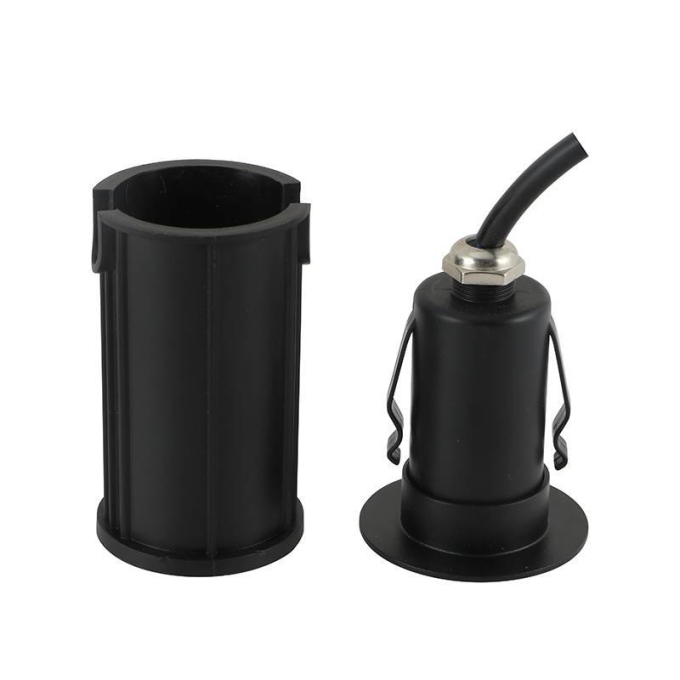 Embutido de Solo Nordecor Mies 2 watts 15° IP67 3000K Preto Bivolt Ø52x80mm 6441