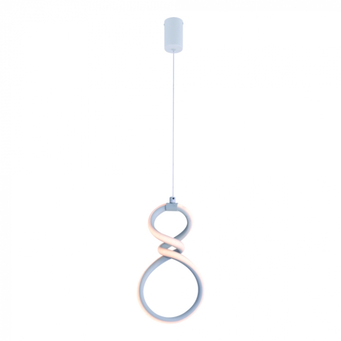 Pendente Sindora 18 watts 3000K Metal Branco e Silicone 260x150x90mm QD05410

