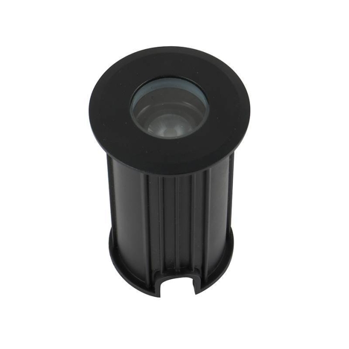 Embutido de Solo Nordecor Mies 2 watts 15° IP67 3000K Preto Bivolt Ø52x80mm 6441