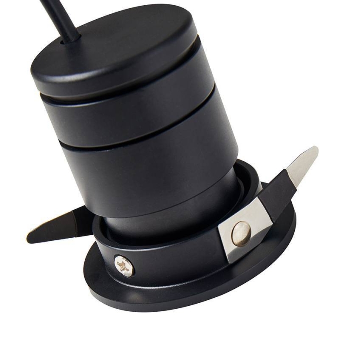 Embutido Nordecor Lun 5 watts 2700K 24° Preto Ø52x50x45mm IRC90 Bivolt 6505