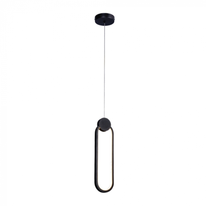 Pendente Sindora 16 watts 3000K Metal Preto e Silicone 380x100mm DCD03102

