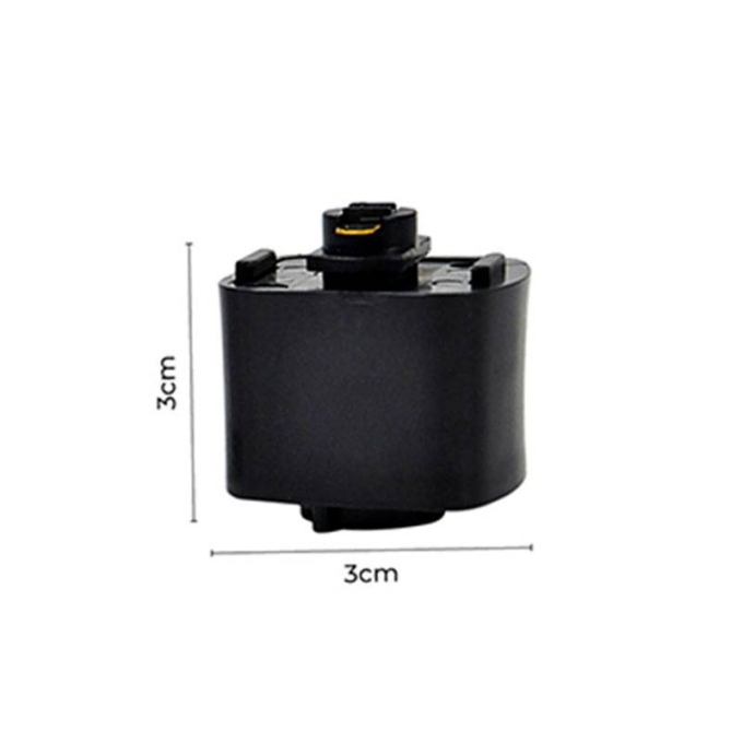 Adaptador para Trilho Eletrificado 2P Nordecor Preto 30x30x30mm 6065