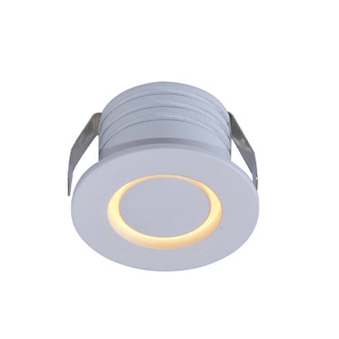 Mini Spot Embutido Nordecor Nobi Redondo 3 watts 3000K Branco Ø43x28mm 6439