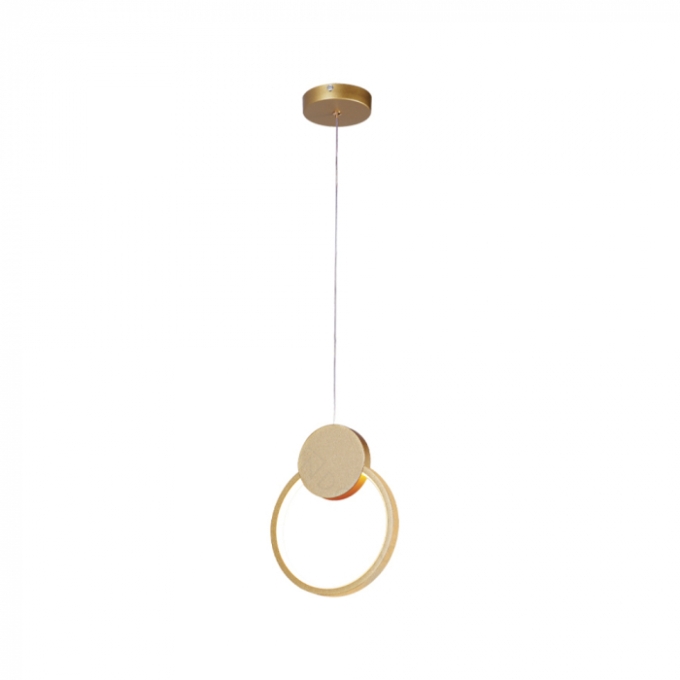 Pendente Sindora 12 watts 3000K Metal Dourado e Silicone 250x55x250mm QD05414
