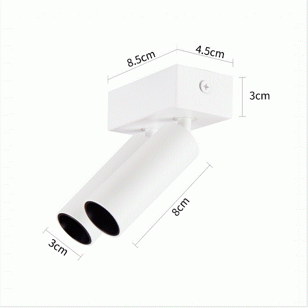 Spot Sobrepor Nordecor Kona Sof 6 watts 2700K 24° Branco Ø30x110mm IRC97 Bivolt 6585