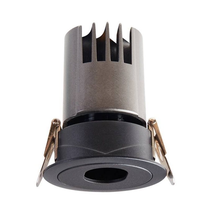 Embutido Nordecor Mayn 7 watts 2700K 24° Preto Ø65x80x55mm IRC97 Bivolt 6509
