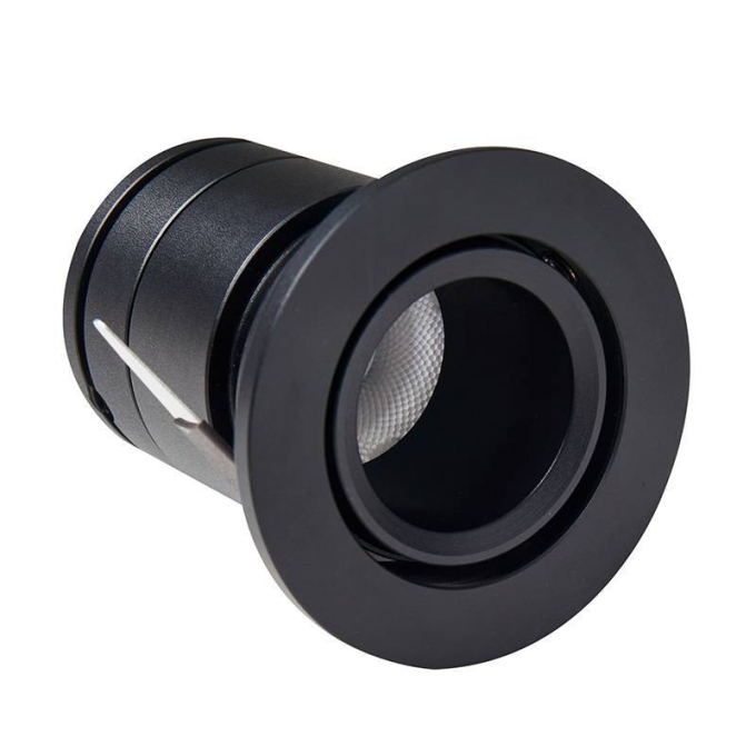 Embutido Nordecor Lun 5 watts 2700K 24° Preto Ø52x50x45mm IRC90 Bivolt 6505