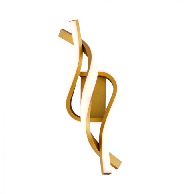 Arandela Sindora 20 watts 3000K Alumínio Dourado e Silicone 350x140x300mm DCB03267

