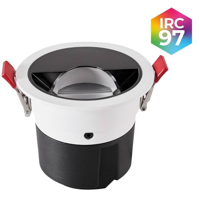 Embutido Nordecor Zagle Wall Washer 12 watts 2700K 38° Branco Ø85x73mm IRC97 Bivolt 6472