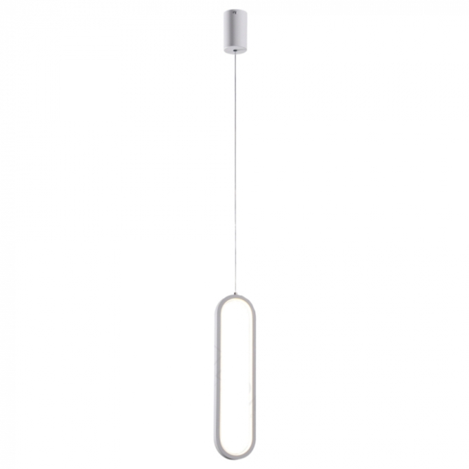 Pendente Sindora 18 watts 3000K Metal Branco e Silicone 400x100mm QD05398