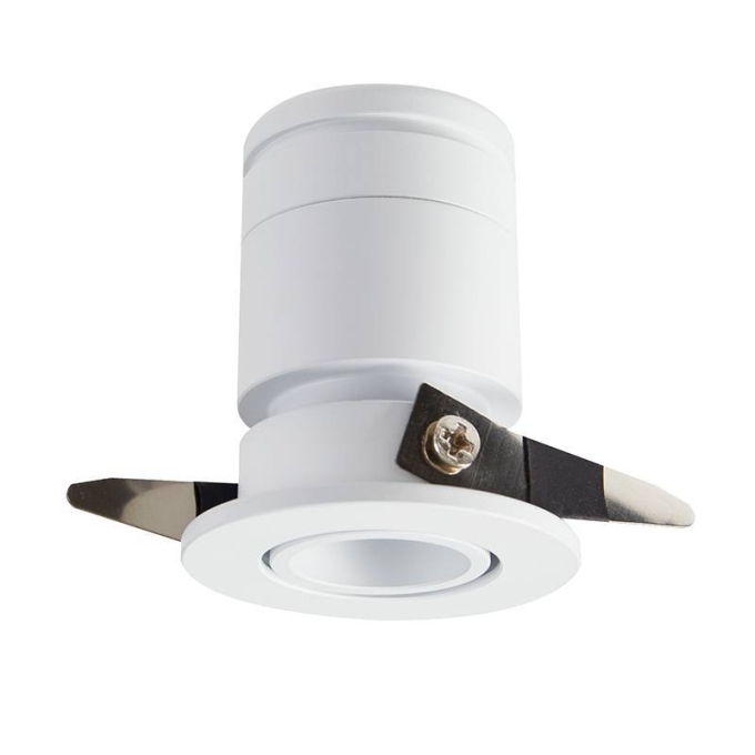 Embutido Nordecor Lun 3 watts 2700K 24° Branco Ø42x53x35mm IRC90 Bivolt 6502