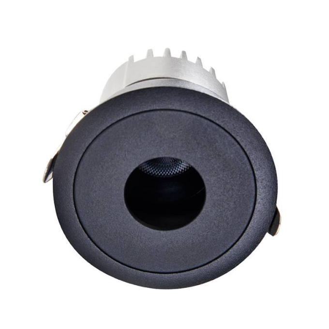 Embutido Nordecor Zaon 10 watts 2700K 24° Preto Ø85x85x75mm IRC97 Bivolt 6514