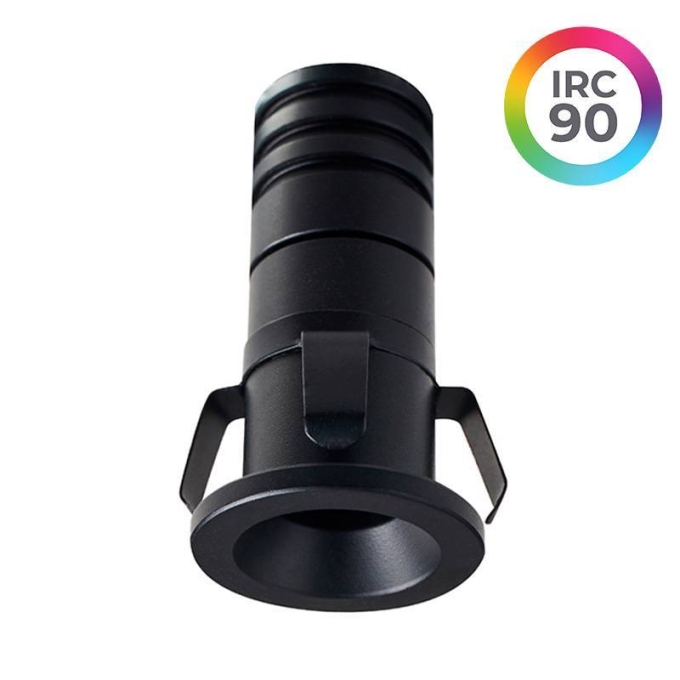 Embutido Nordecor Noa 1 watts 2700K 38° Preto Ø22x40x18mm IRC90 Bivolt 6499