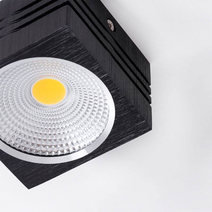 Spot Sobrepor Nordecor Viena 10 watts 3000K Preto 60x80x80mm 6205