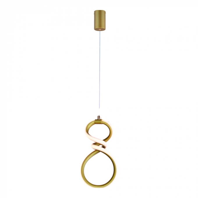 Pendente Sindora 16 watts 3000K Metal Dourado e Silicone 260x150x90mm QD05408