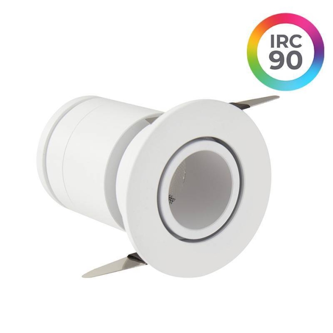 Embutido Nordecor Lun 3 watts 2700K 24° Branco Ø42x53x35mm IRC90 Bivolt 6502
