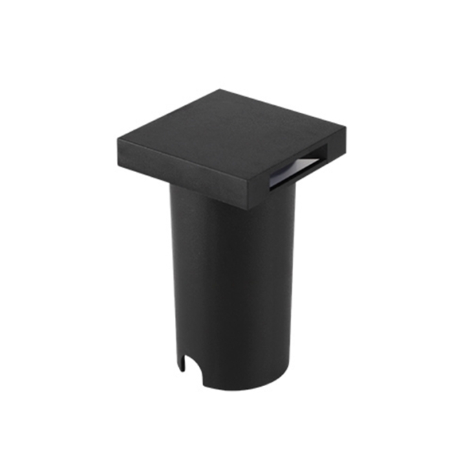 Embutido de Solo Nordecor Eran 0,5 watts IP67 3000K Preto Bivolt 55x55x90mm 6408