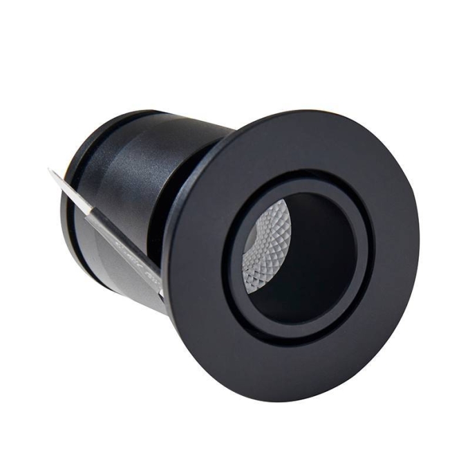 Embutido Nordecor Lun 3 watts 2700K 24° Preto Ø42x53x35mm IRC90 Bivolt 6503