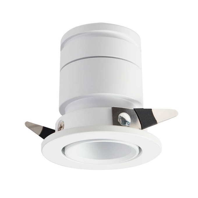 Embutido Nordecor Lun 5 watts 2700K 24° Branco Ø52x50x45mm IRC90 Bivolt 6504