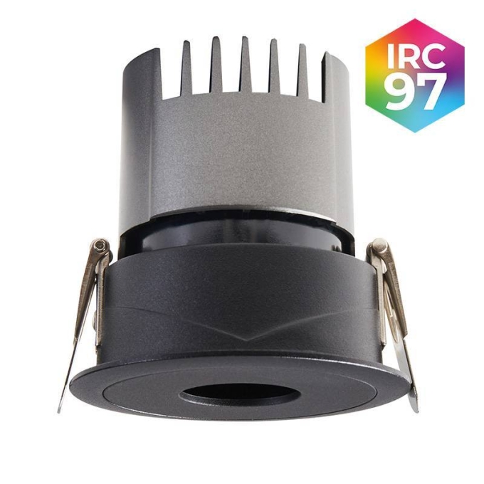 Embutido Nordecor Zaon 10 watts 2700K 24° Preto Ø85x85x75mm IRC97 Bivolt 6514