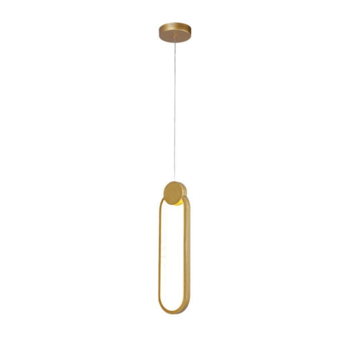 Pendente Sindora 16 watts 3000K Metal Dourado e Silicone 380x100mm DCD03101

