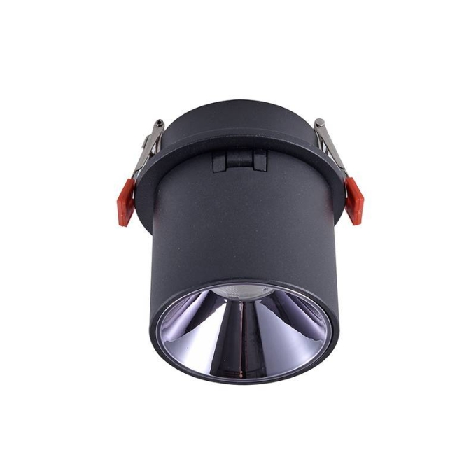 Spot Embutir Nordecor Alny 10 watts 36° IP20 3000K Preto Bivolt Ø70x60mm 6384
