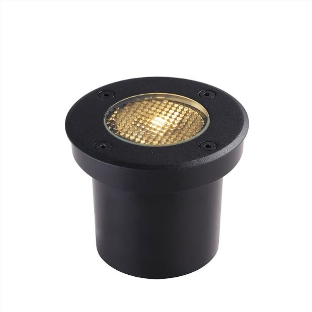 Embutido de Solo Nordecor Venna Of 10 watts 24° 3000K IP67 Preto Ø100x80mm 6422