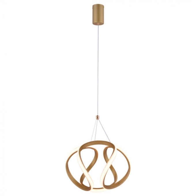 Pendente Sindora 39 watts 3000K Metal Dourado e Silicone 200mm QD05393