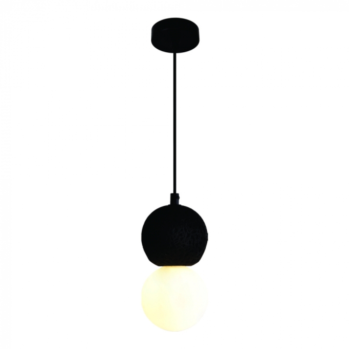 Pendente Sindora 1L G9 Metal e Concreto Preto Ø100x200mm DCD02613