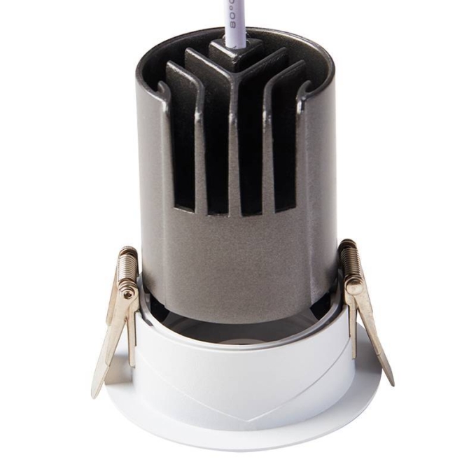 Embutido Nordecor Zaon 7 watts 2700K 24° Branco Ø65x80x55mm IRC97 Bivolt 6512