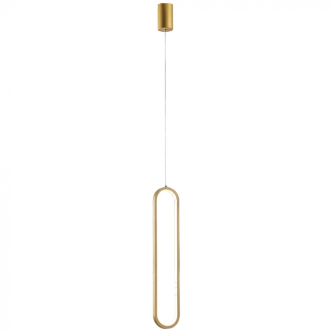 Pendente Sindora 27 watts 3000K Metal Dourado e Silicone 600x100mm QD05399

