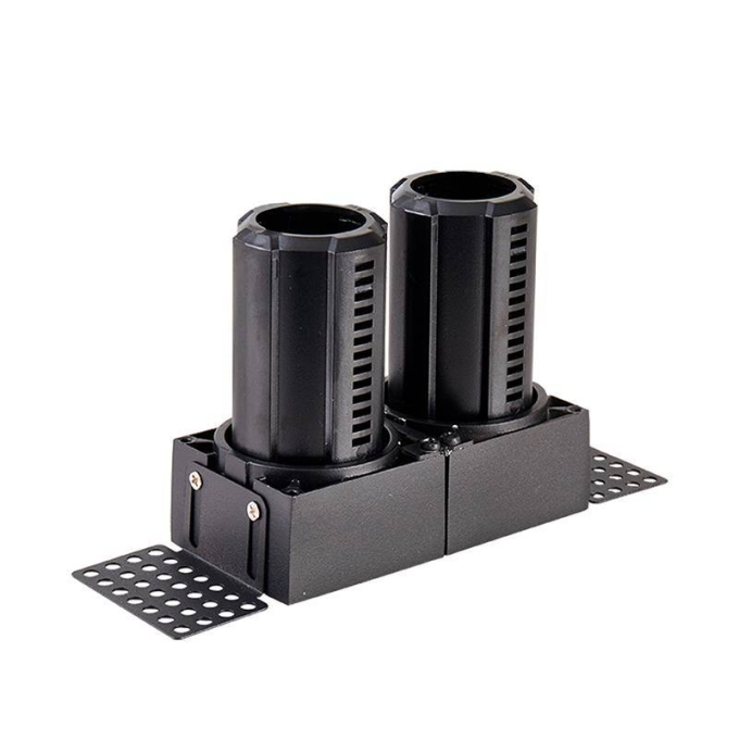 Embutido Nordecor Aiva Duo No Frame 14 watts 2700K 24° Preto Ø175x53x66mm IRC97 Bivolt 6484