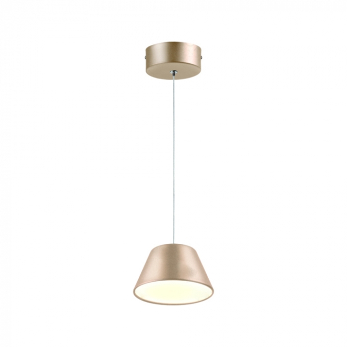 Pendente Sindora 9 watts 3000K Metal Dourado e Acrílico Ø160x100mm DCD01830