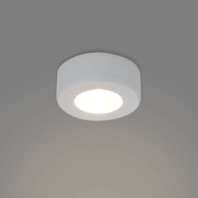 Spot Sobrepor Nordecor Redondo Asis 5 watts 3000K Branco Ø73x26mm 6169
