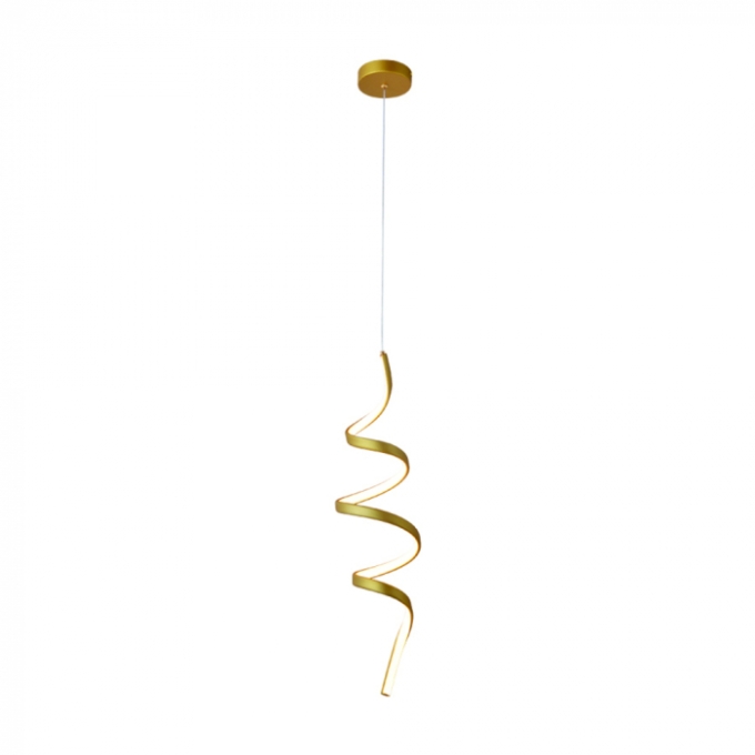 Pendente Sindora 29 watts 3000K Metal Dourado e Silicone Ø160x550mm DCB03235

