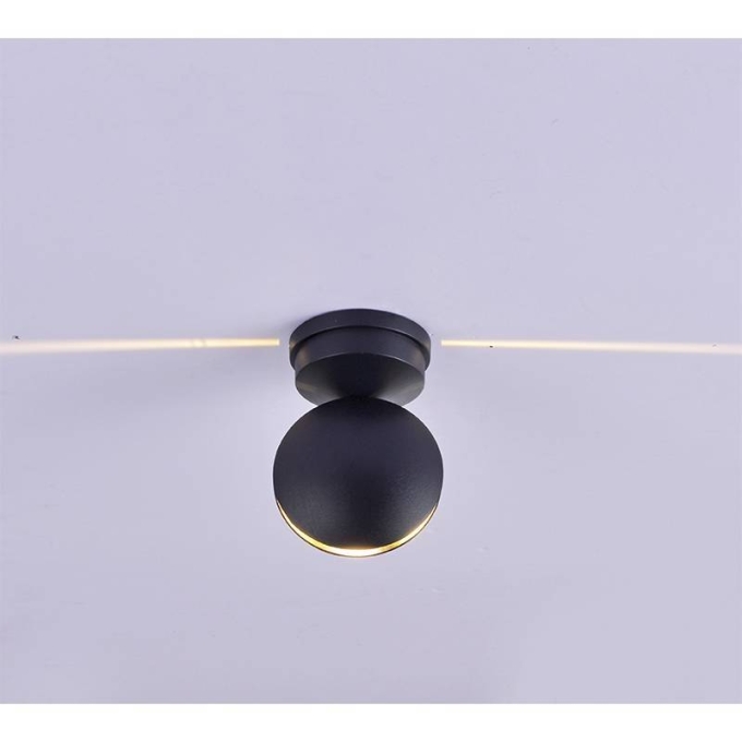 Spot Sobrepor Nordecor Auster 10° 6 watts 3000K Preto Ø95x155mm 6430