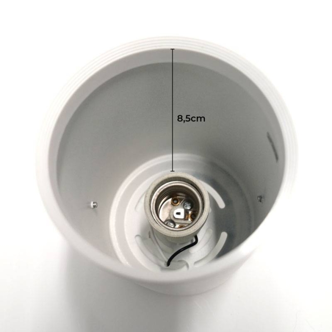 Spot para Trilho Nordecor Lille Branco PAR30 Recuado (CDMR) Ø103x142mm 6320