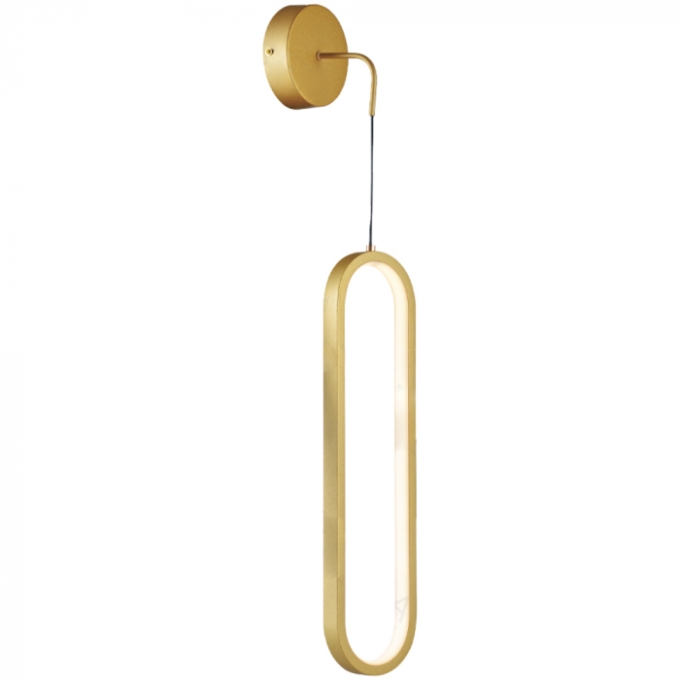 Arandela Sindora 18 watts 3000K Metal Dourado e Silicone 400mm DCB03165

