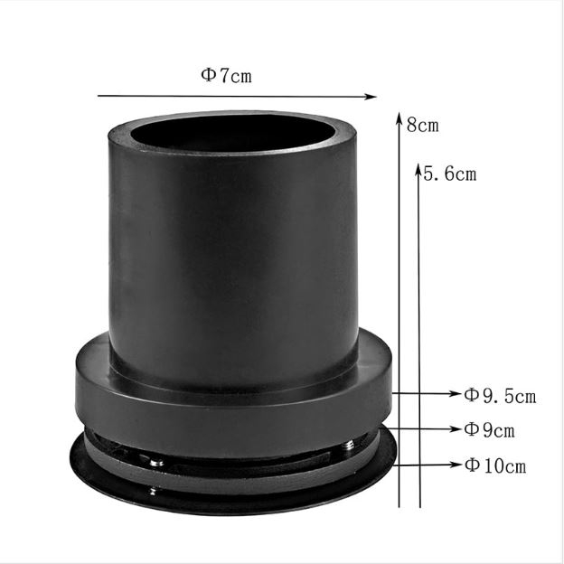 Embutido de Solo Nordecor Venna Of 10 watts 24° 3000K IP67 Preto Ø100x80mm 6422