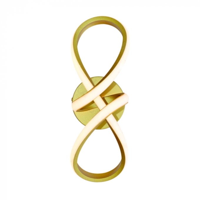 Arandela Sindora 20 watts 3000K Metal Dourado e Silicone 330x140x110mm QB05411

